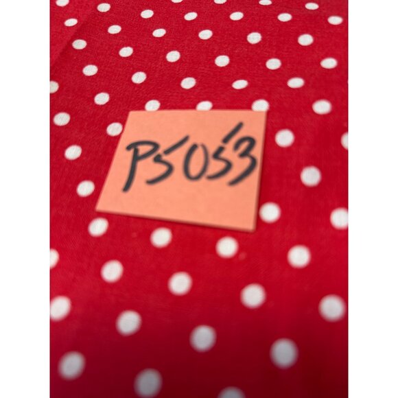 Red & White Polka Dot Cotton Fat Quarter Fabric 18" x 22" Quilting Crafts Sewing - Picture 4 of 4